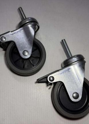 Колесо поворотне, germany, ціна/2 шт., з гальмом, стан дуже гарний