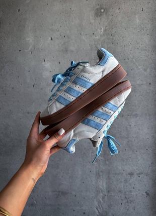 Кроссовки спортивные в стиле adidas campus 00s “putty grey preloved blue”