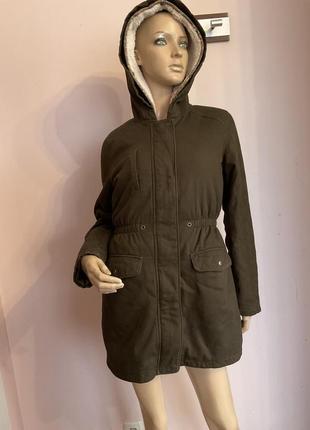 Хлопковая куртка- парка на подстежке /13-14 лет / brend marks &amp; spencer