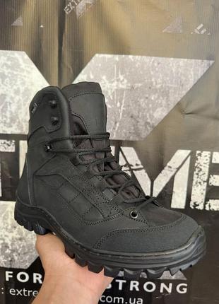 Тактические зимние ботинки tactical boots утеплитель slimtex черные