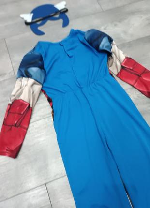 Костюм капитана америка+ маска в идеальном состоянии на возраст 5-6 лет