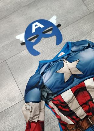 Костюм капитана америка+ маска в идеальном состоянии на возраст 5-6 лет