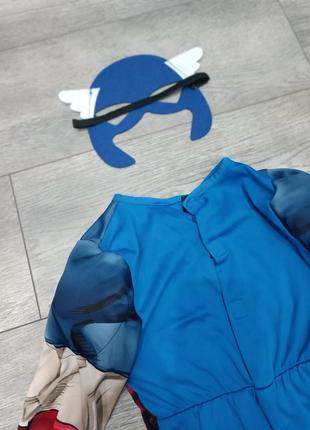 Костюм капитана америка+ маска в идеальном состоянии на возраст 5-6 лет