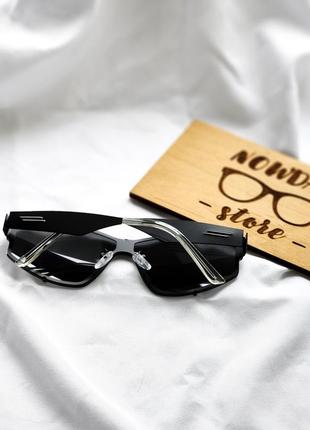 Сонцезахисні окуляри в стилі y2k в металевій оправі чорні , в стилі ботегга , bottega veneta metal frame sunglasses4 фото