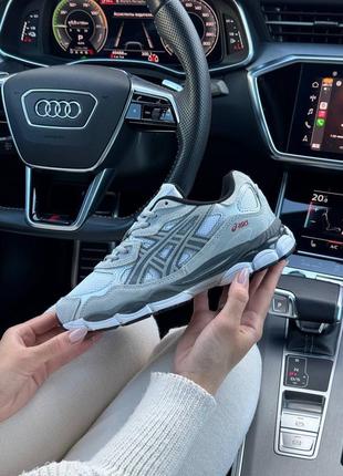 Женские кроссовки asics gel - nyc white steel gray