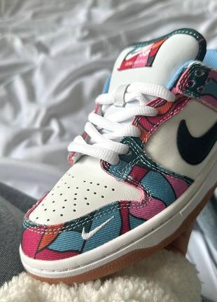 Жіночі кросівки nike dunk low pro parra abstract art2 фото