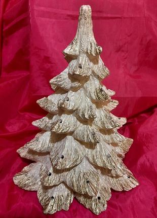 Новогодний декор, керамическая винтажная елка