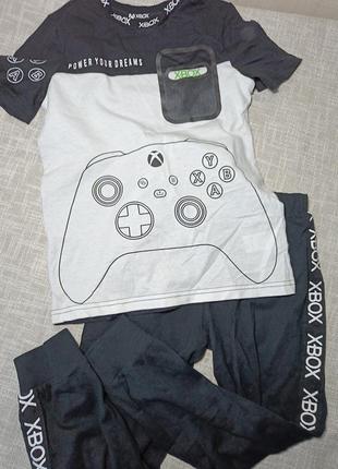 Чорний костюм xbox. спортивний костюм. спортивні штани + футболка . комплект футболка та штани