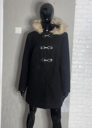 Демісезонне пальто з капюшоном великого розміру батал asos, xxxxl 56р