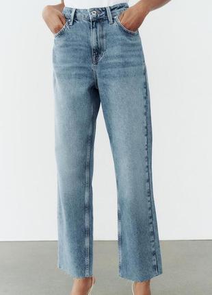 Джинсы zara прямые р. 38