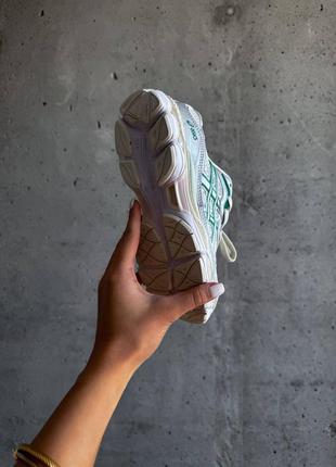 Кроссовки спортивные унисекс в стиле asics gel kale cream green5 фото