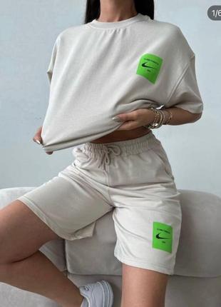 600 грн🤍базовий жіночий костюм шорти футболка літній