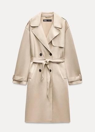 Замшевый тренч zara