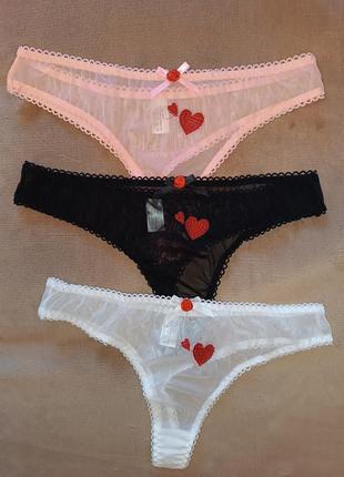 Сексуальные прозрачные стринги бикини с сердцем три цвета9 фото