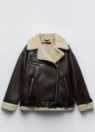 Шкіряна куртка zara