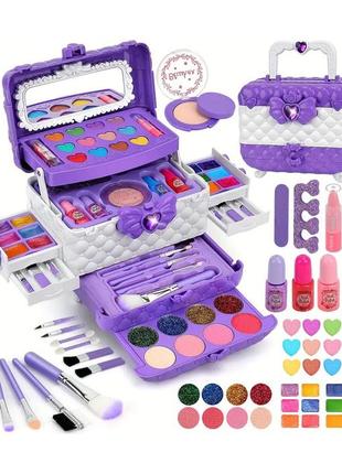 Набір дитячої косметики flybeauty 54 in 1 purple/white дитяча косметика