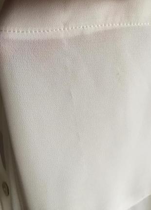 Базова біла шифонова блуза  р.246 фото