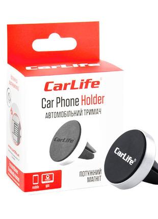 Carlife держатель мобильного телефона автомобильный carlife, магнитный на дефлектор (ph611