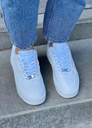 Кроссовки nike air force 1 plt.af.orm white7 фото