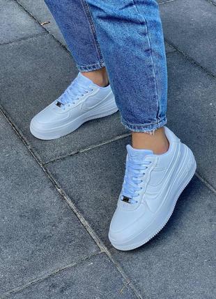 Кроссовки nike air force 1 plt.af.orm white8 фото