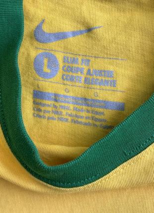 Футбольна футболка brazil brasil nike football shirt soccer jersey l4 фото