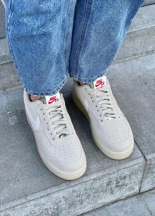 Кроссовки nike air force low «beige’6 фото