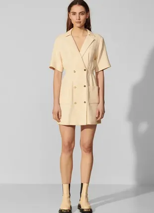 Топовое твидовое двубортное платье блейзер с карманами/платье пиджак твид sandro paris как новое3 фото