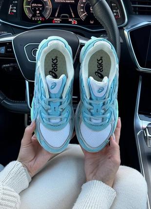 Женские кроссовки asics gel - nyc blue mint4 фото