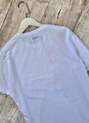 Чоловіча футболка versace collection xl з круглим вирізом, біла медуза, квіткові короткі рукави8 фото