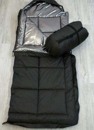 Спальный мешок с капюшоном летний термо хаки1 фото