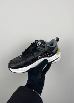 Кросівки nike m2k tekno black  pink logo ao3108-0116 фото