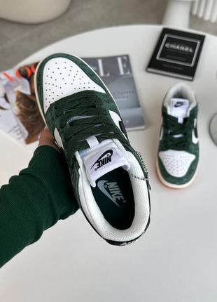 Женские кроссовки nike dunk green snake3 фото