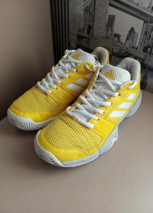 Кроссовки adidas barricadeclub xj junior yellow white (34) оригинальные унисекс5 фото