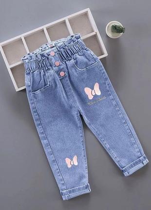 Стильные детские джинсы для девочки3 фото