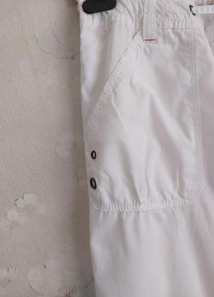 Женские летние длинные шорты бриджи denim co uk12 46р. m, белые, хлопок3 фото