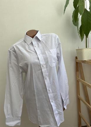 Рубашка белая мужская классическая m&amp;s s-m5 фото