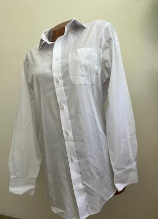 Рубашка белая мужская классическая m&amp;s s-m10 фото