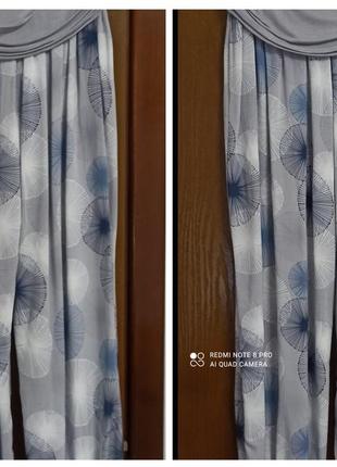 Шаровары серые в стиле ретро этнические бохо с абстрактным узором италия 100% вискоза tulsi p. m-xl пот 42-54 см***2 фото