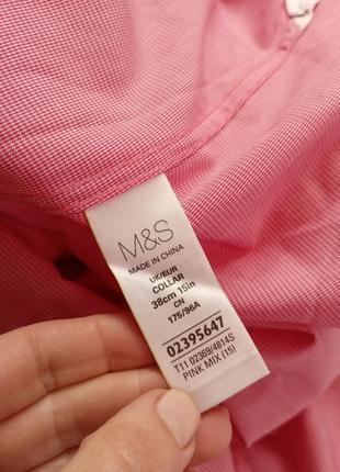 Рубашка фирменная офисная костюмная sartorial m&amp;s 38/158 фото