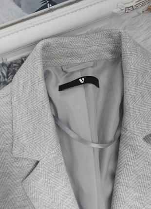 Серый пиджак bu vero пиджак жакет жекет на работу в офис3 фото
