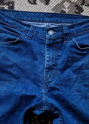 Брендовые фирменные стрейчевые джинсы levi's 510,оригинал,размер 34/32.5 фото