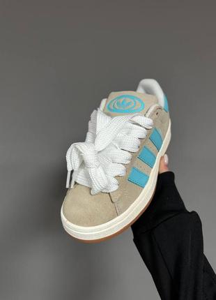 Кросівки adidas campus 00's beige blue2 фото