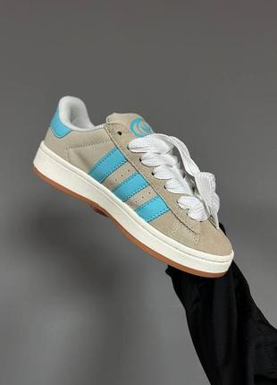 Кросівки adidas campus 00's beige blue3 фото