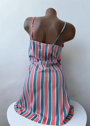 Сукня сарафан на бретелях у смужку на зав‘язках primark3 фото