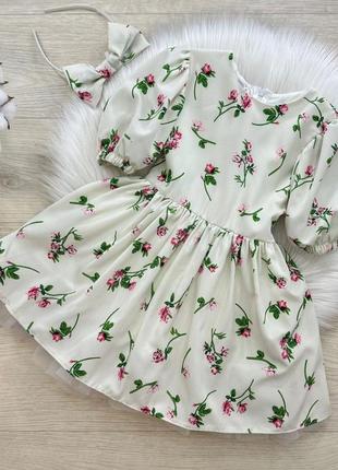 Невероятное праздничное платье в цветочный принт7 фото