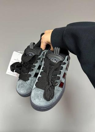Кросівки adidas campus 00's graphite black patent8 фото