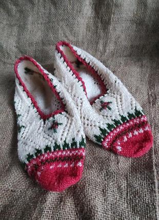 Ручная работа. винтаж вязанные носки