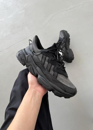 Чоловічі кросівки adidas ozwego triple black 40-41-42-43-44-45