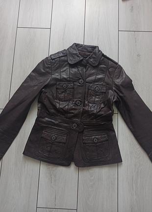 Zara куртка из натуральной кожи!