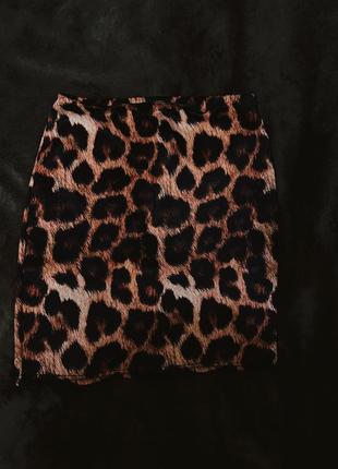 Леопардовая юбка6 фото